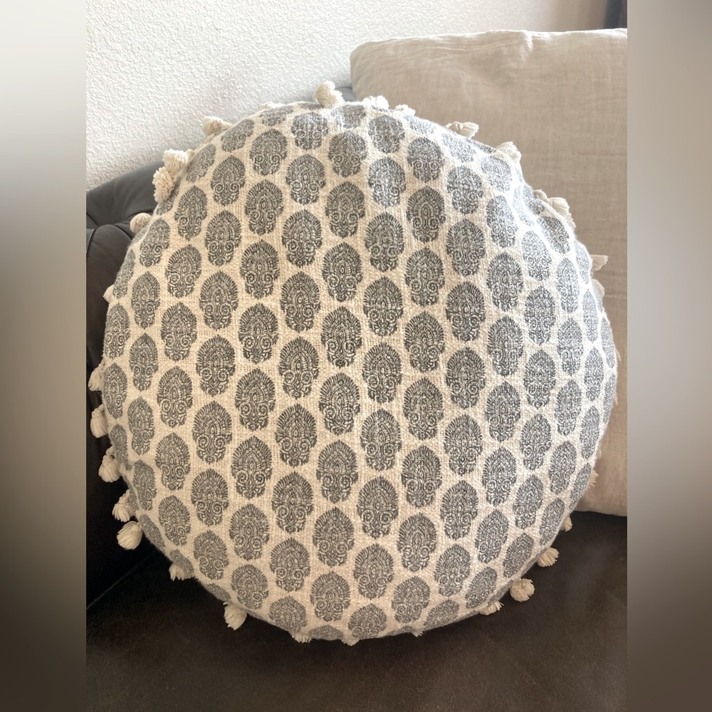 World Market Round Pillow